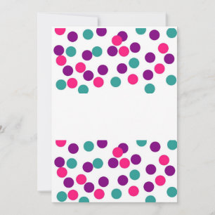 Cartão de anúncio bolinhas vazio