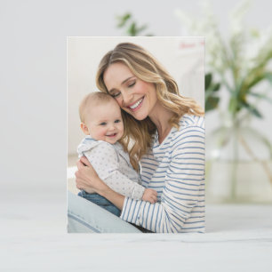 Cartão de Anúncio de Bebê Personalizado com Foto