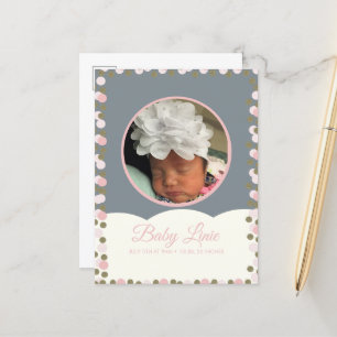 Cartão de Anúncio de Borda Ponto Cloud Confetti