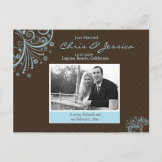 Cartão de anúncio de casamento