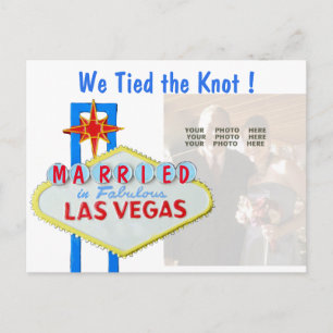 Cartão de Anúncio de Casamento de Las Vegas