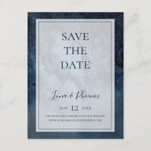 Cartão de Anúncio de Céu Celestial com Moldura