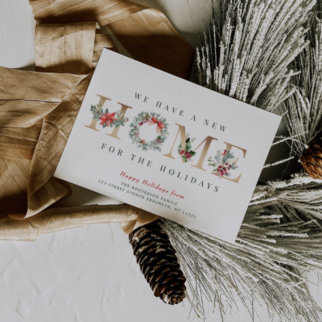 cartão de anúncio de feriado com coroa de natal (Criador carregado)