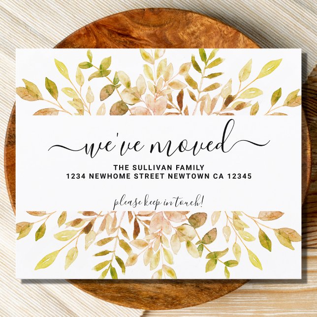 Cartão de Anúncio de Folhagem de Queda de Orçament (Criador carregado)