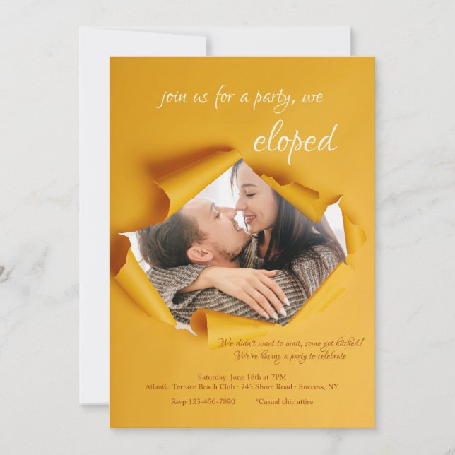 Cartão de Anúncio de Foto de Quadro Torn (Frente)