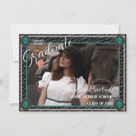 Cartão de Anúncio de Foto Flat do Estilo Ocidental