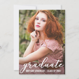 Cartão de Anúncio de Fotografia para Graduação