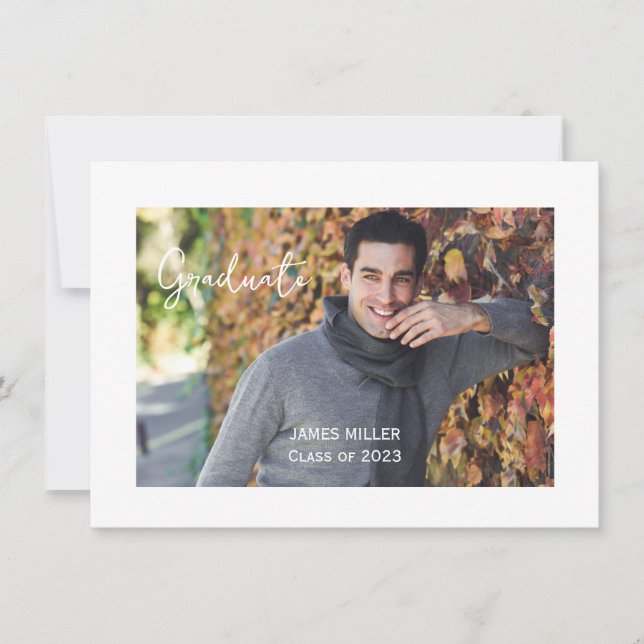 Cartão de Anúncio de Graduação (Frente)