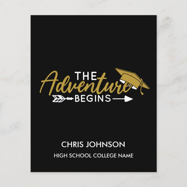 Cartão de Anúncio de Graduação 2022 - Classe ORÇAM (Frente)