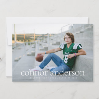 Cartão de Anúncio de Graduação de Sobreposição de 