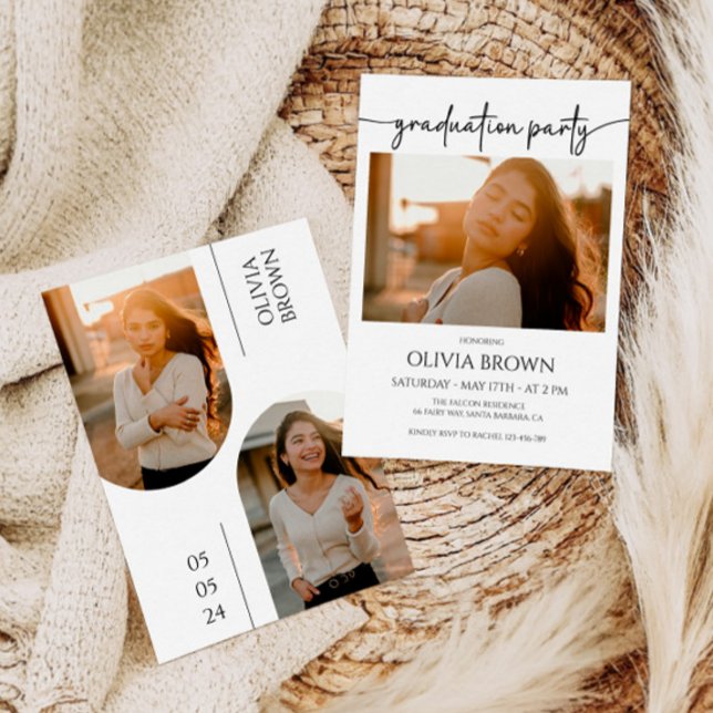 Cartão de Anúncio de Graduação, Festa de formatura (Criador carregado)