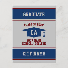 Cartão de anúncio de graduação para mais velho de 