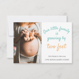 Cartão de Anúncio de Gravidez