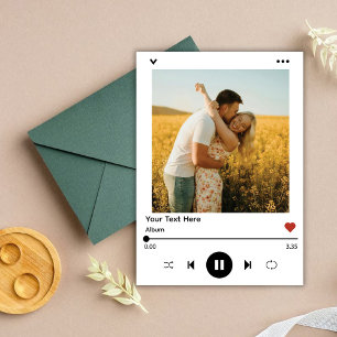 Cartão de Anúncio de Gravidez com Foto do Álbum de