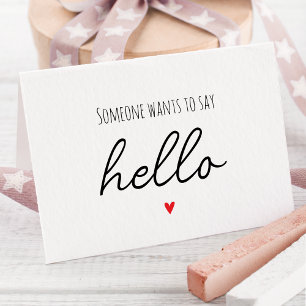 Cartão de Anúncio de Gravidez de Revenda Simples