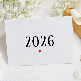 Cartão de Anúncio de Gravidez de Surpresa Simples