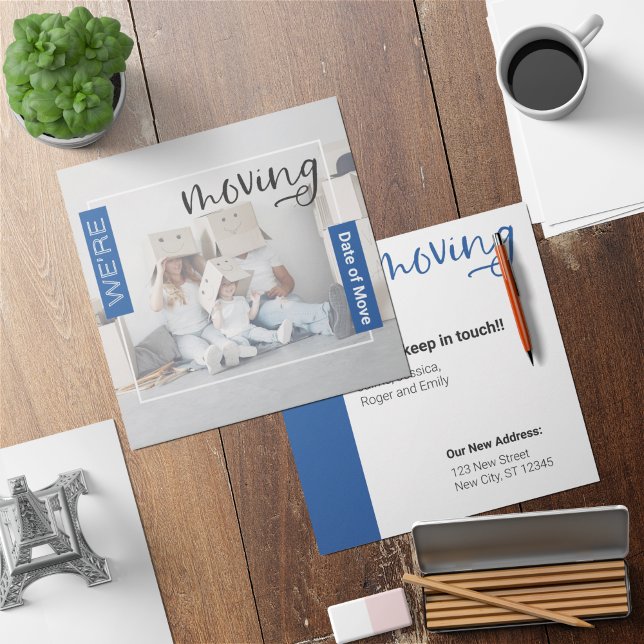 Cartão de Anúncio de Movimentação de Foto Personal (Criador carregado)