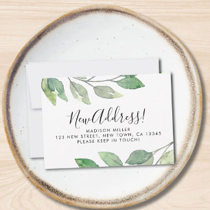 Cartão de Anúncio de Movimentação de Novo Endereço