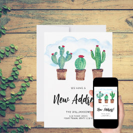 Cartão de Anúncio de Movimentação de Novo Endereço