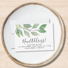 Cartão de Anúncio de Movimentação de Novo Endereço