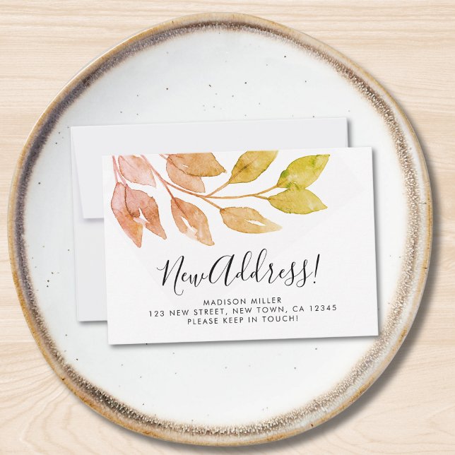 Cartão de Anúncio de Movimentação de Novo Endereço (Criador carregado)