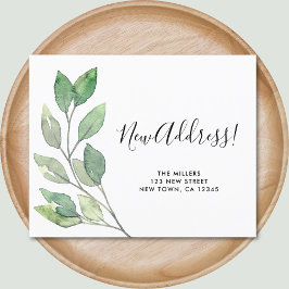 Cartão de Anúncio de Movimentação de Novo Endereço