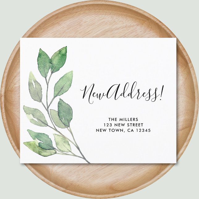 Cartão de Anúncio de Movimentação de Novo Endereço (Criador carregado)