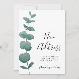 Cartão de Anúncio de Movimentação Eucalyptus Water