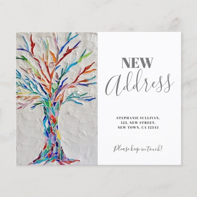 Cartão de Anúncio de Mudança de Endereço Econômico (Frente)