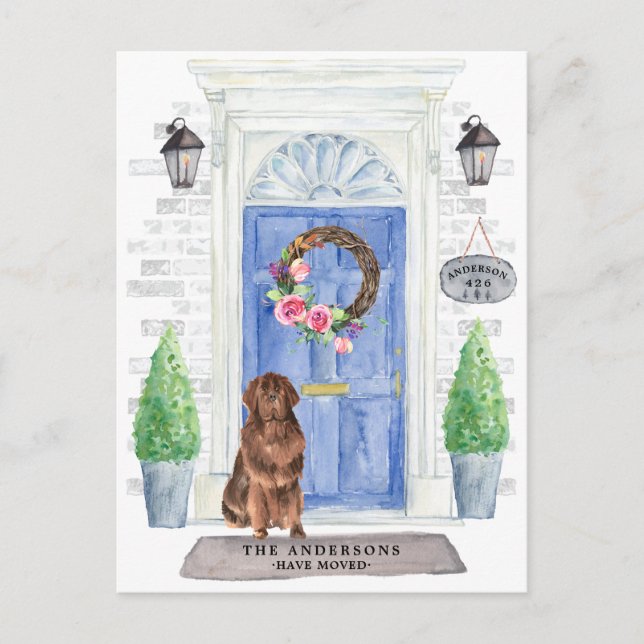 Cartão de Anúncio de Mudança de Newfoundland (Frente)