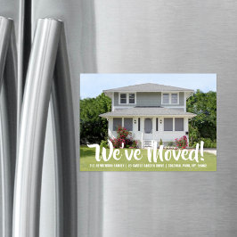 Cartão de Anúncio de Mudança Magnética de Foto