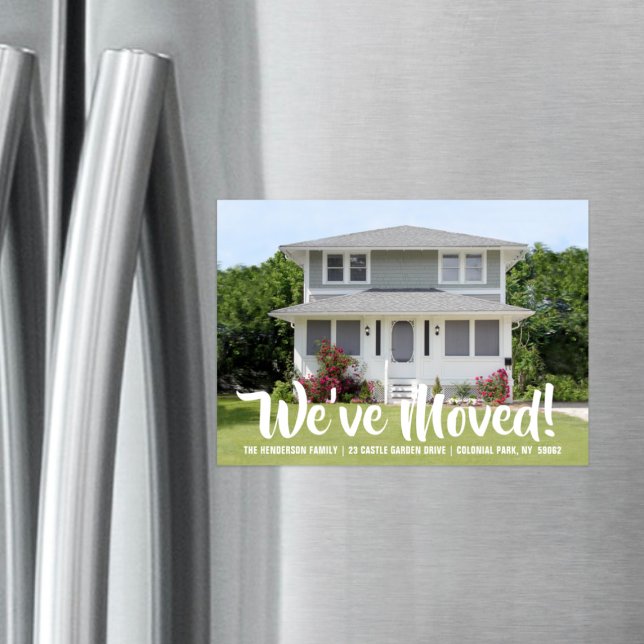 Cartão de Anúncio de Mudança Magnética de Foto (Criador carregado)