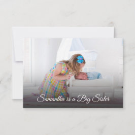 Cartão de Anúncio de Nascimento de Foto da Nova Ir