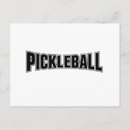 cartão de anúncio de pickleball design preto e bra