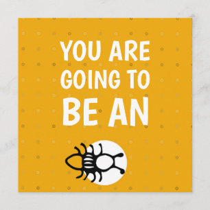 Cartão de Anúncio de Tia Amarela