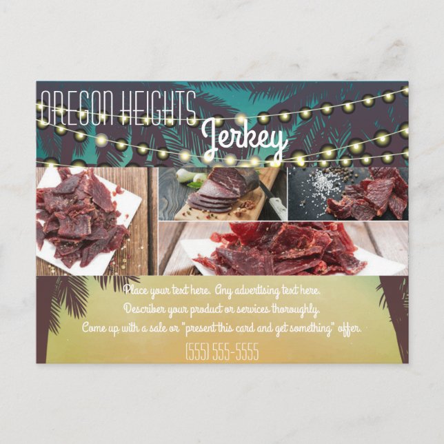 Cartão de Anúncio Empresarial Luzes de Corda de Pr (Frente)