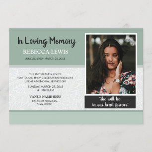 Cartão de Anúncio Funeral