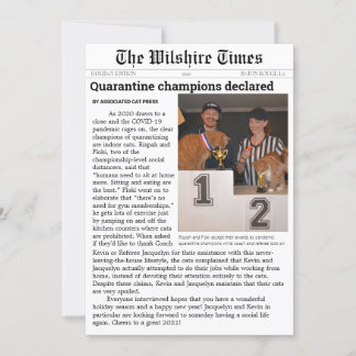 Cartão de Anúncio ou Férias de Jornal