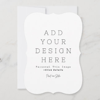 Cartão de Anúncio Personalizado 5" x 7" Simples