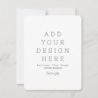 Cartão de Anúncio Personalizado Simples 10,8 cm x