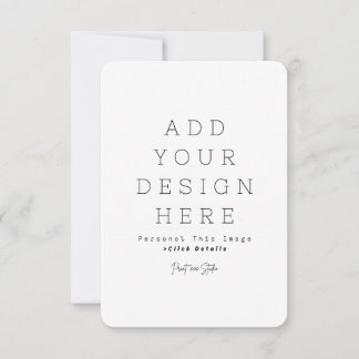 Cartão de Anúncio Personalizado Simples 8,9 cm x 1
