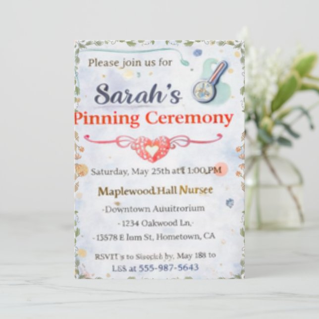 Cartão de Anúncio Plano (Em pé/Frente)