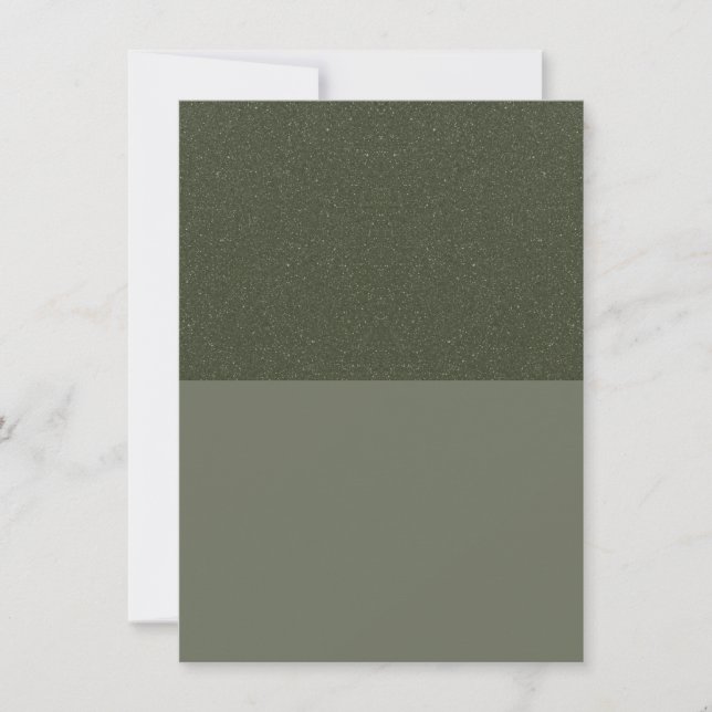 Cartão de Anúncio Plano Verde Musgo Two-Tone Perso (Frente)
