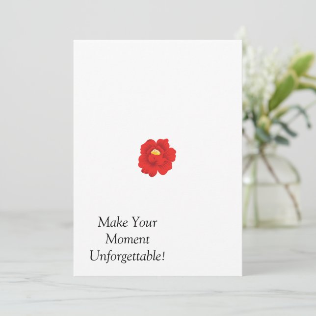 Cartão de Anúncio Simples Personalizado (Em pé/Frente)