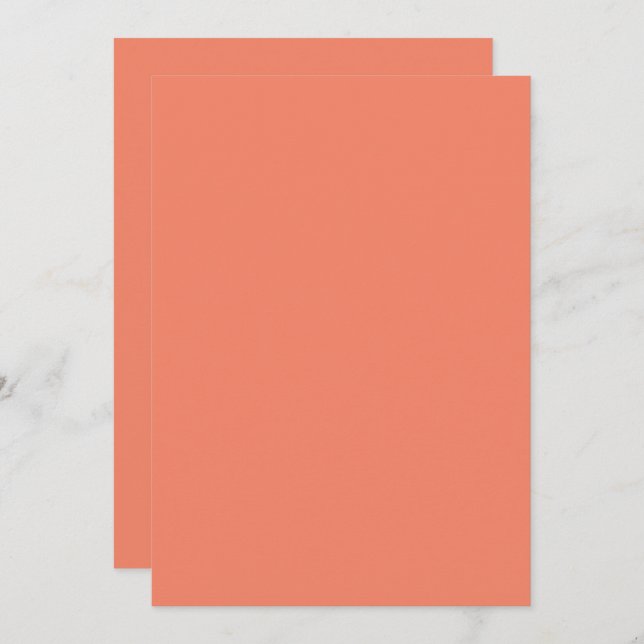 Cartão de Anúncios de Convites Planos de Cor Sólid (Frente/Verso)