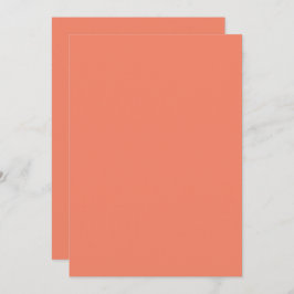 Cartão de Anúncios de Convites Simples de Cor Sóli