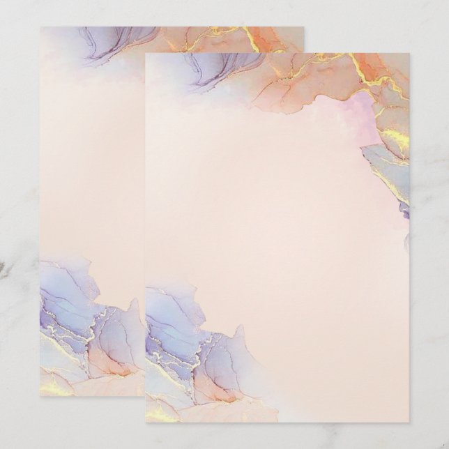 Cartão de Anúncios de Convites Simples de Cor Sóli (Frente/Verso)