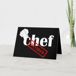 Cartão de Aposentação do Chef