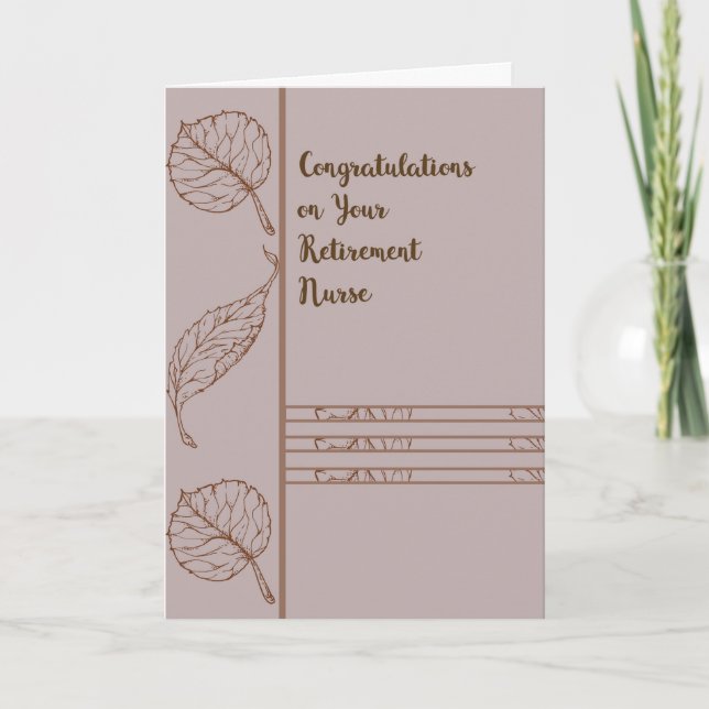 Cartão de aposentação para enfermeiro (Frente)