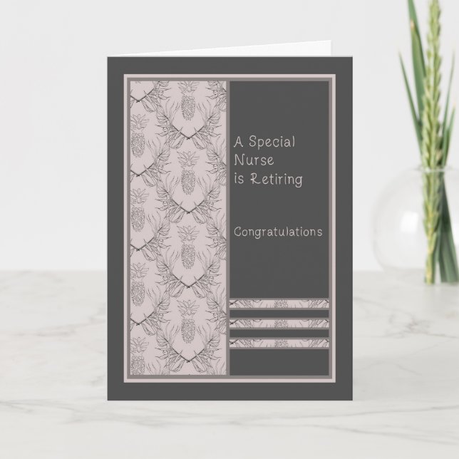 Cartão de aposentação para enfermeiro especial (Frente)